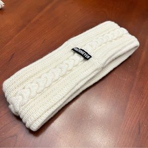 NWOT- Obermeyer Winter headband ear warmer accessory hat white wool blend white